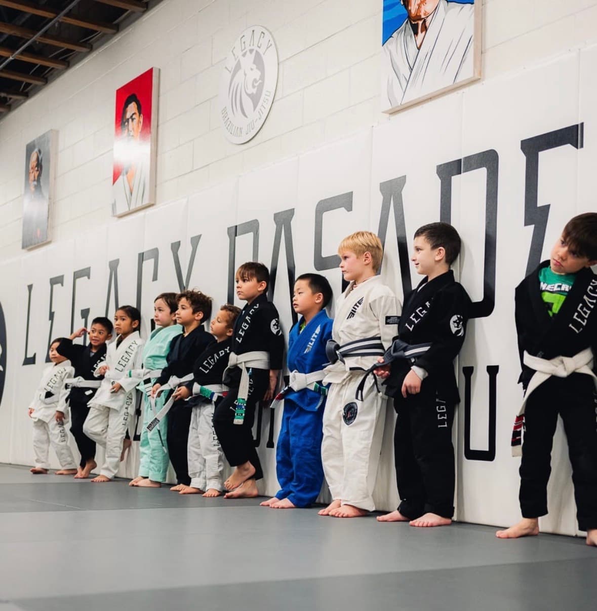 Legacy Pasadena students training Brazilian Jiu-Jitsu